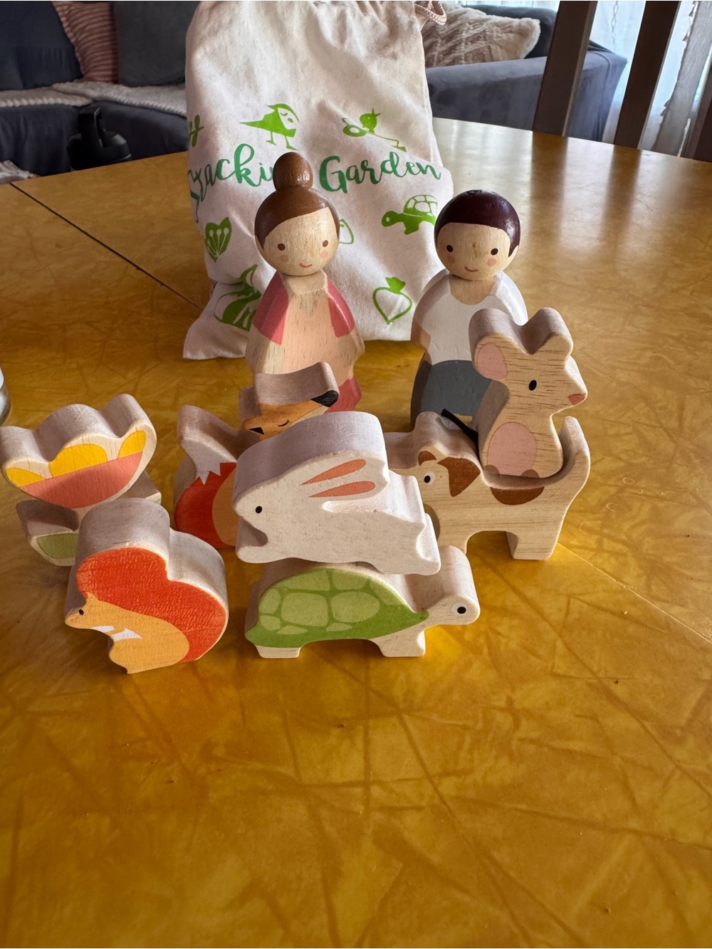 Kids wood stacking toys